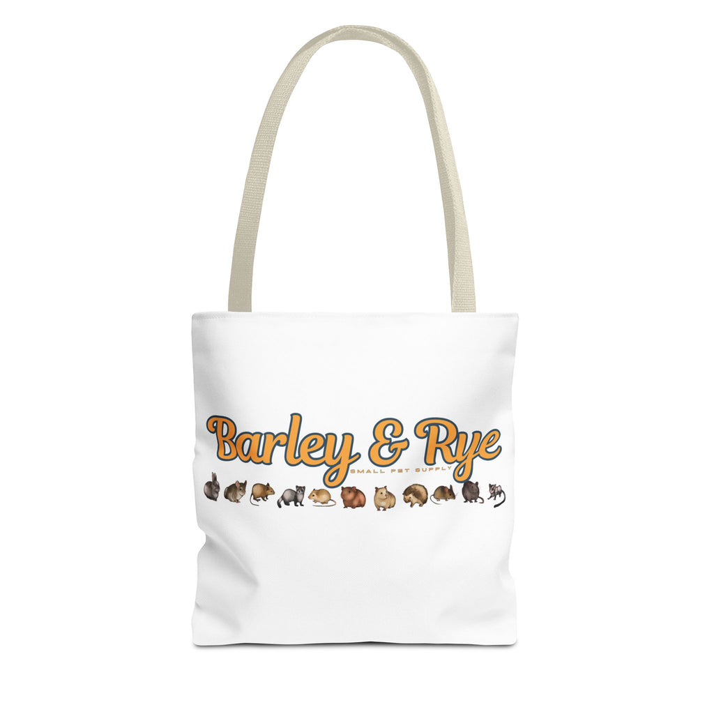 Bunny Tote Bag — Personalized "Barley & Rye" Rabbit Illustration Reusable Shopper