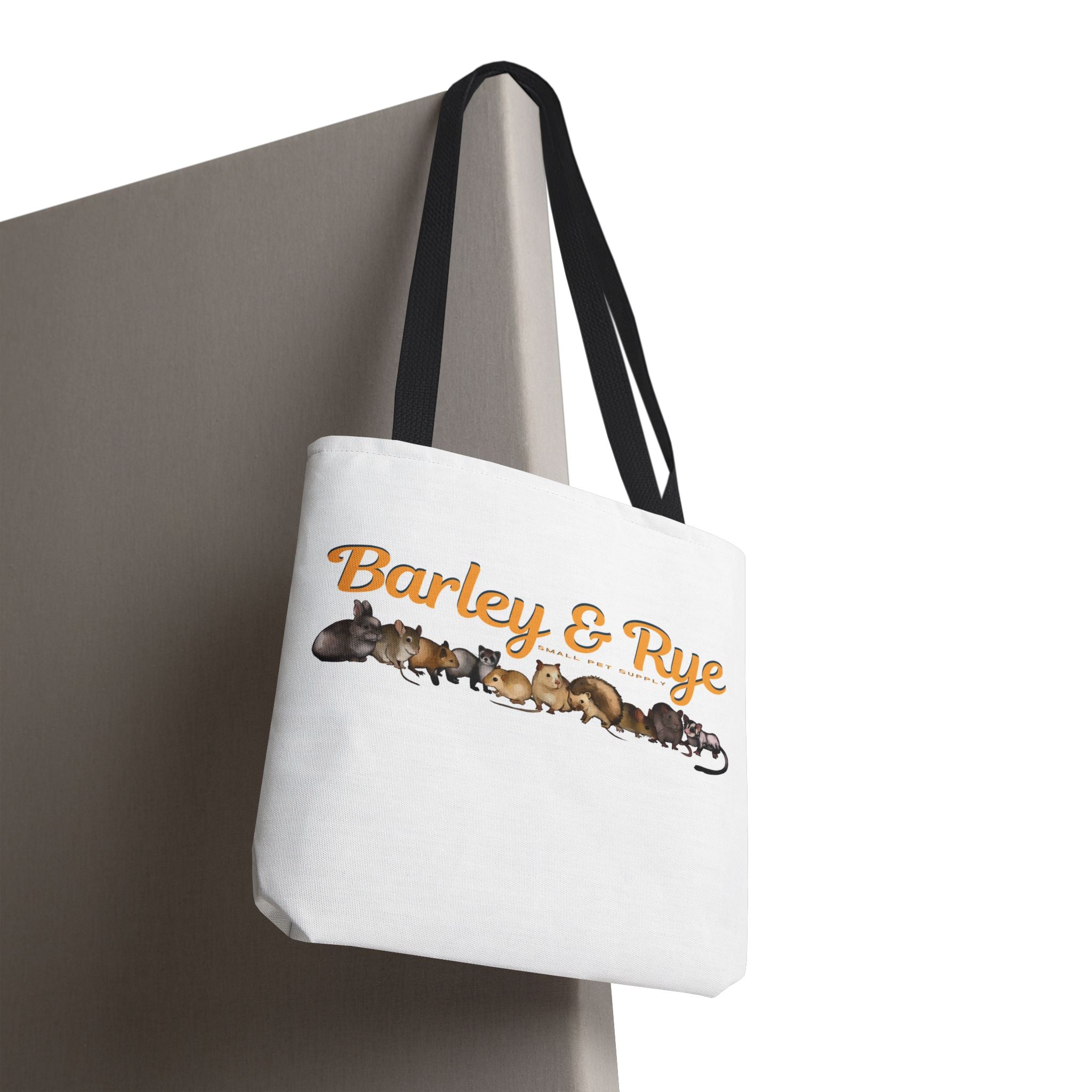 Bunny Tote Bag — Personalized "Barley & Rye" Rabbit Illustration Reusable Shopper
