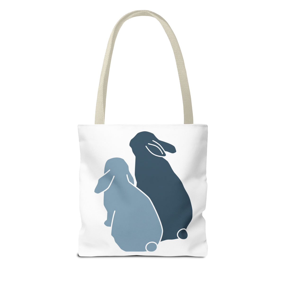 Bunny Tote Bag — Personalized "Barley & Rye" Rabbit Illustration Reusable Shopper