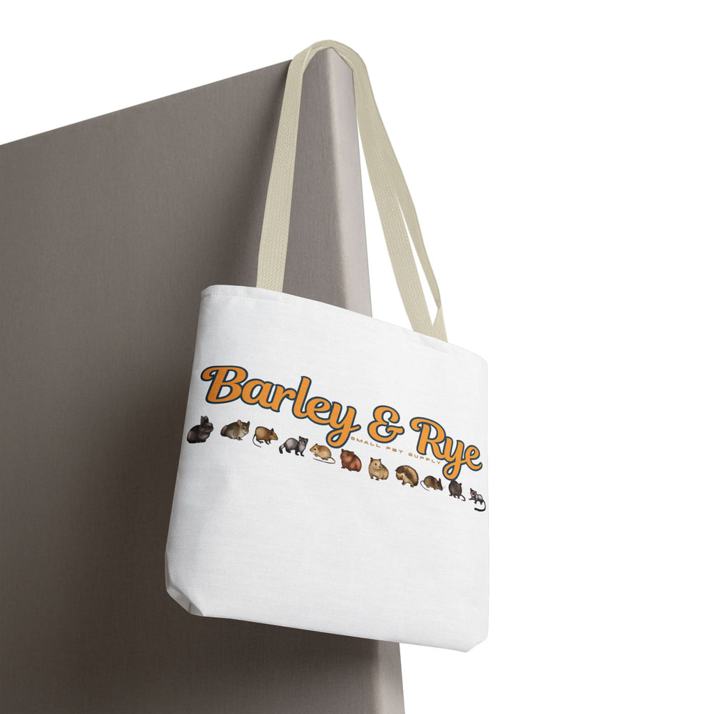 Bunny Tote Bag — Personalized "Barley & Rye" Rabbit Illustration Reusable Shopper