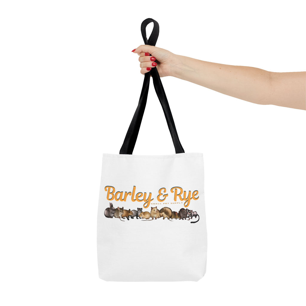 Bunny Tote Bag — Personalized "Barley & Rye" Rabbit Illustration Reusable Shopper