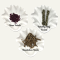 Enrichment Trio – Dandelion Roots, Rose Petals & Timothy Hay Twists