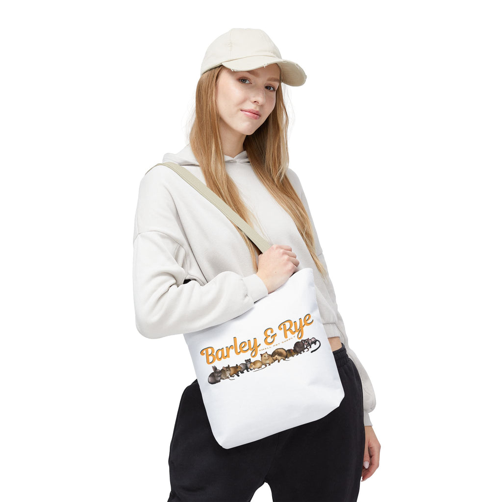 Bunny Tote Bag — Personalized "Barley & Rye" Rabbit Illustration Reusable Shopper