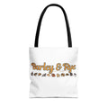 Bunny Tote Bag — Personalized "Barley & Rye" Rabbit Illustration Reusable Shopper