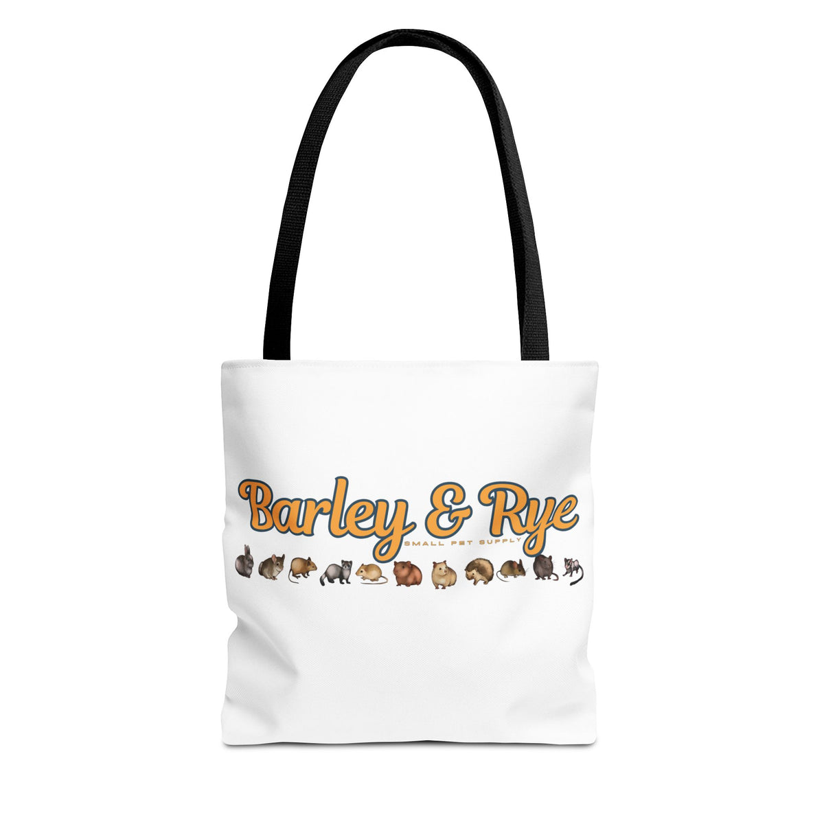 Bunny Tote Bag — Personalized "Barley & Rye" Rabbit Illustration Reusable Shopper