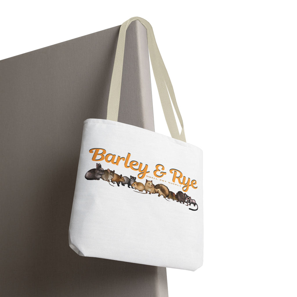 Bunny Tote Bag — Personalized "Barley & Rye" Rabbit Illustration Reusable Shopper