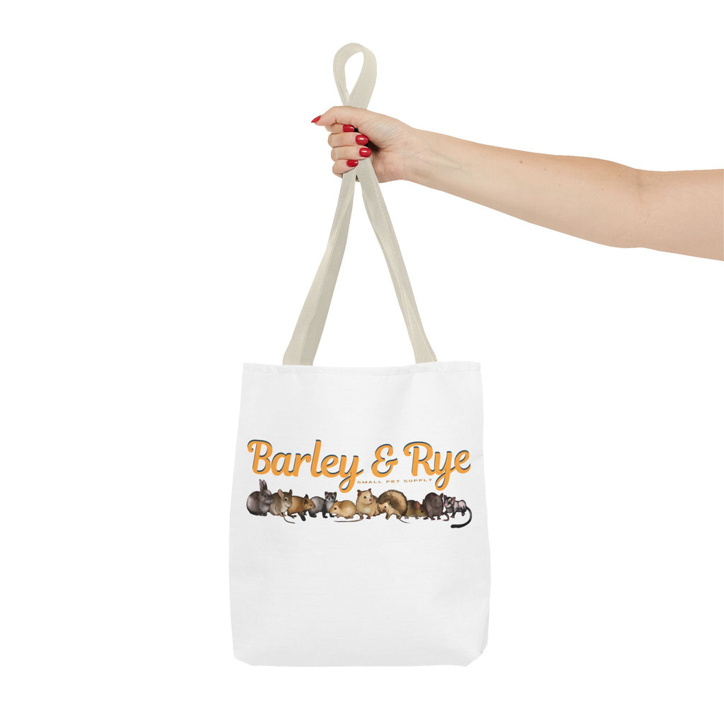 Bunny Tote Bag — Personalized "Barley & Rye" Rabbit Illustration Reusable Shopper