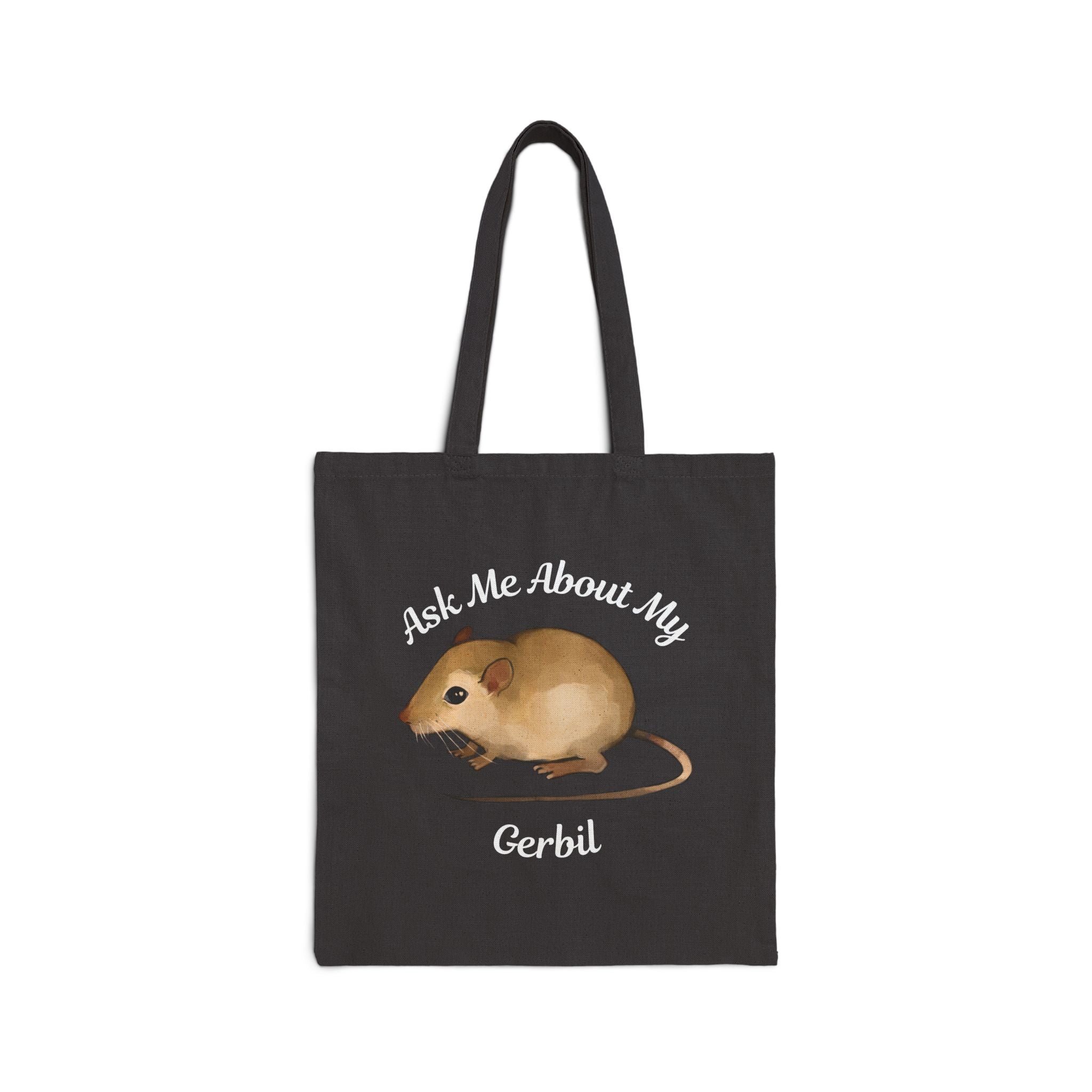 "Ask Me About My Gerbil" Canvas Tote