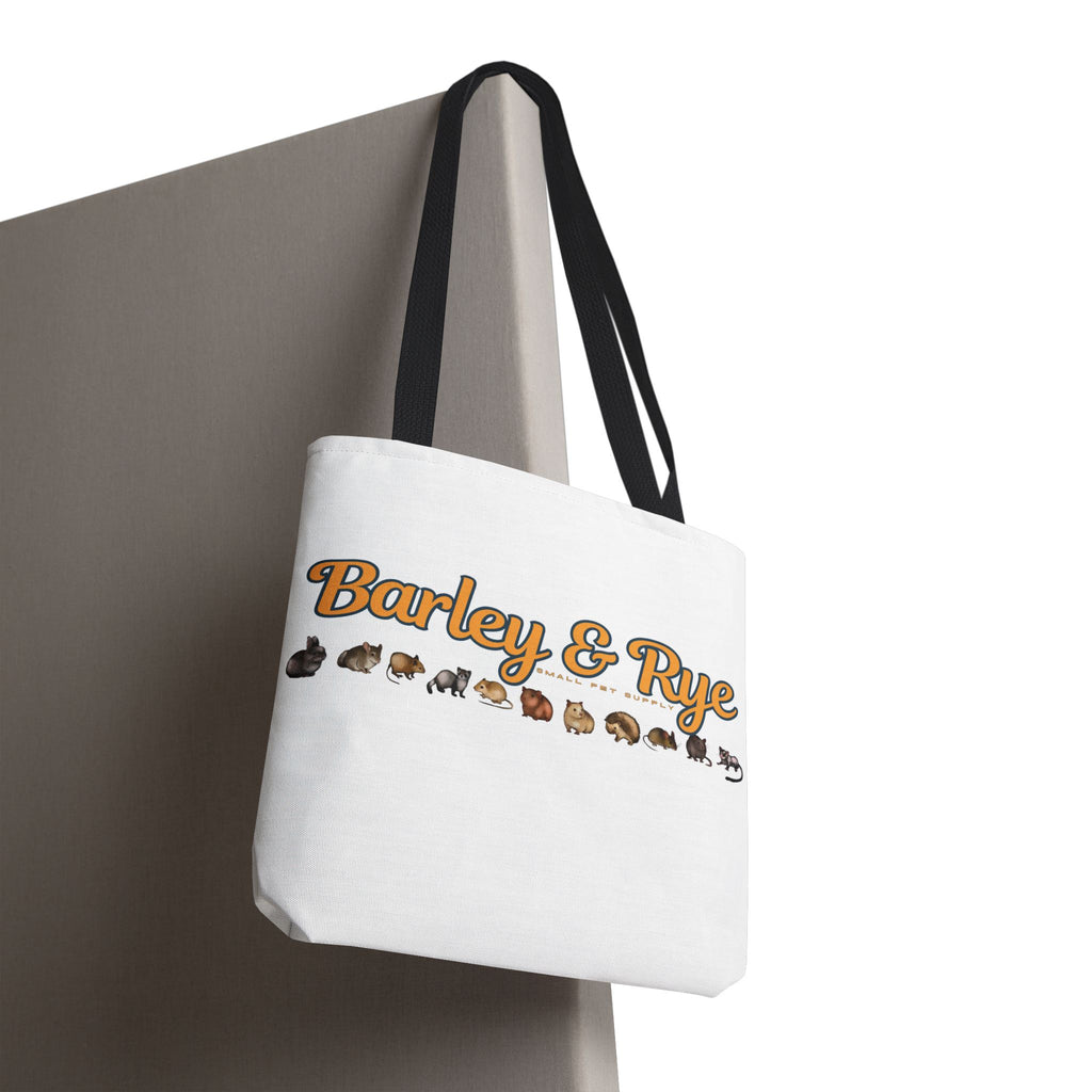Bunny Tote Bag — Personalized "Barley & Rye" Rabbit Illustration Reusable Shopper